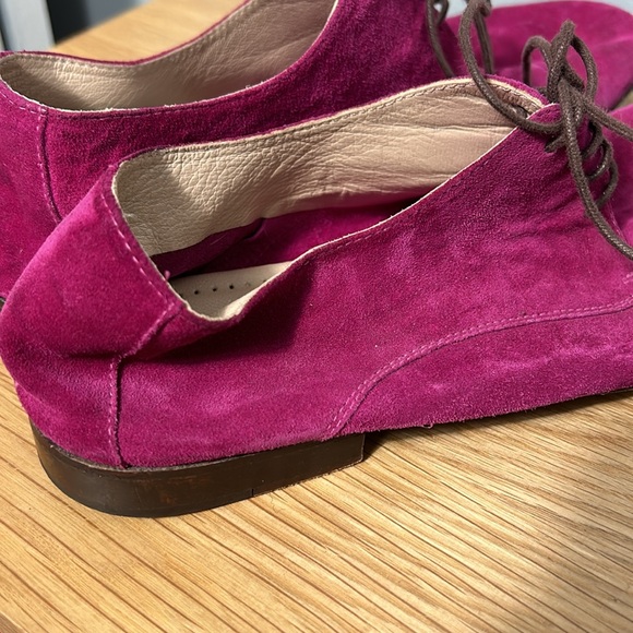 Atika Purple Suede Leather sole loafers size 39 US 9 - Picture 11 of 16